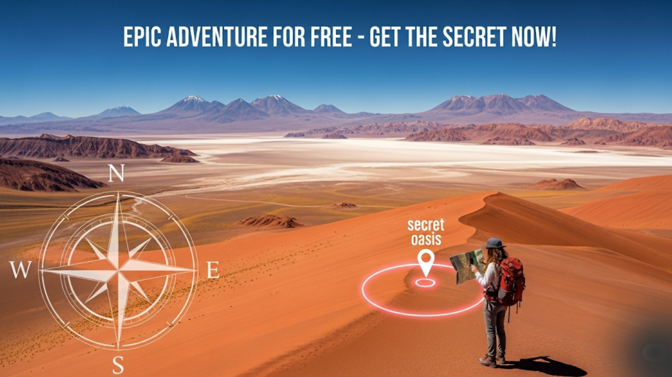 Atacama Desert Map: FREE Download! (Secret Oasis Marked)