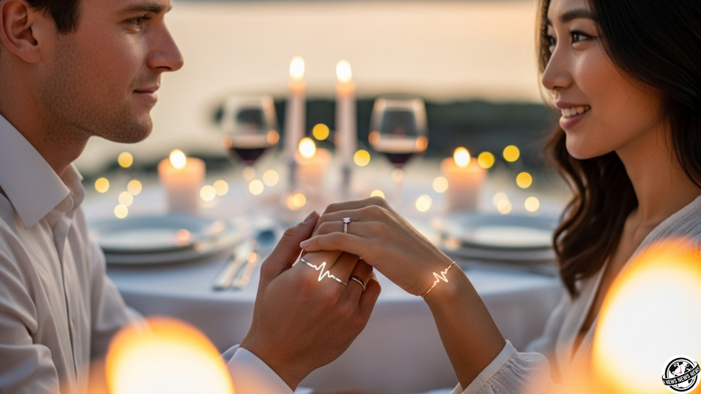 Heartbeat Rings: Capture Pulse £49! (Romantic Tech - 3 Clicks)