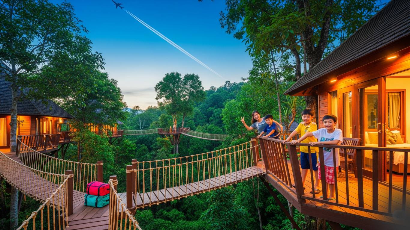 Treehouse Hotel Thailand: Kids Stay FREE! (50% Off Flights - Deal Ends!)